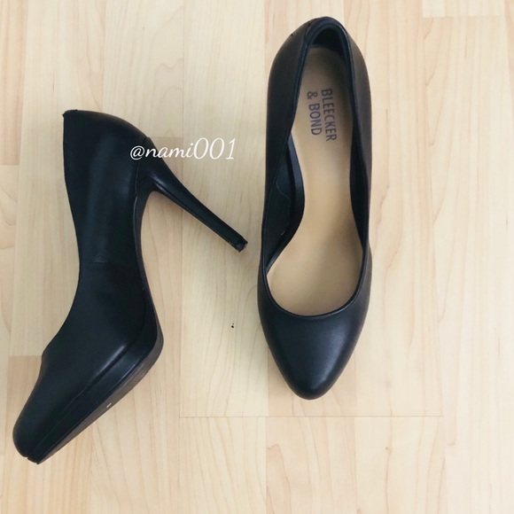 Bleeker & Bond Black Platform Pumps Heels EUC - Picture 4 of 7
